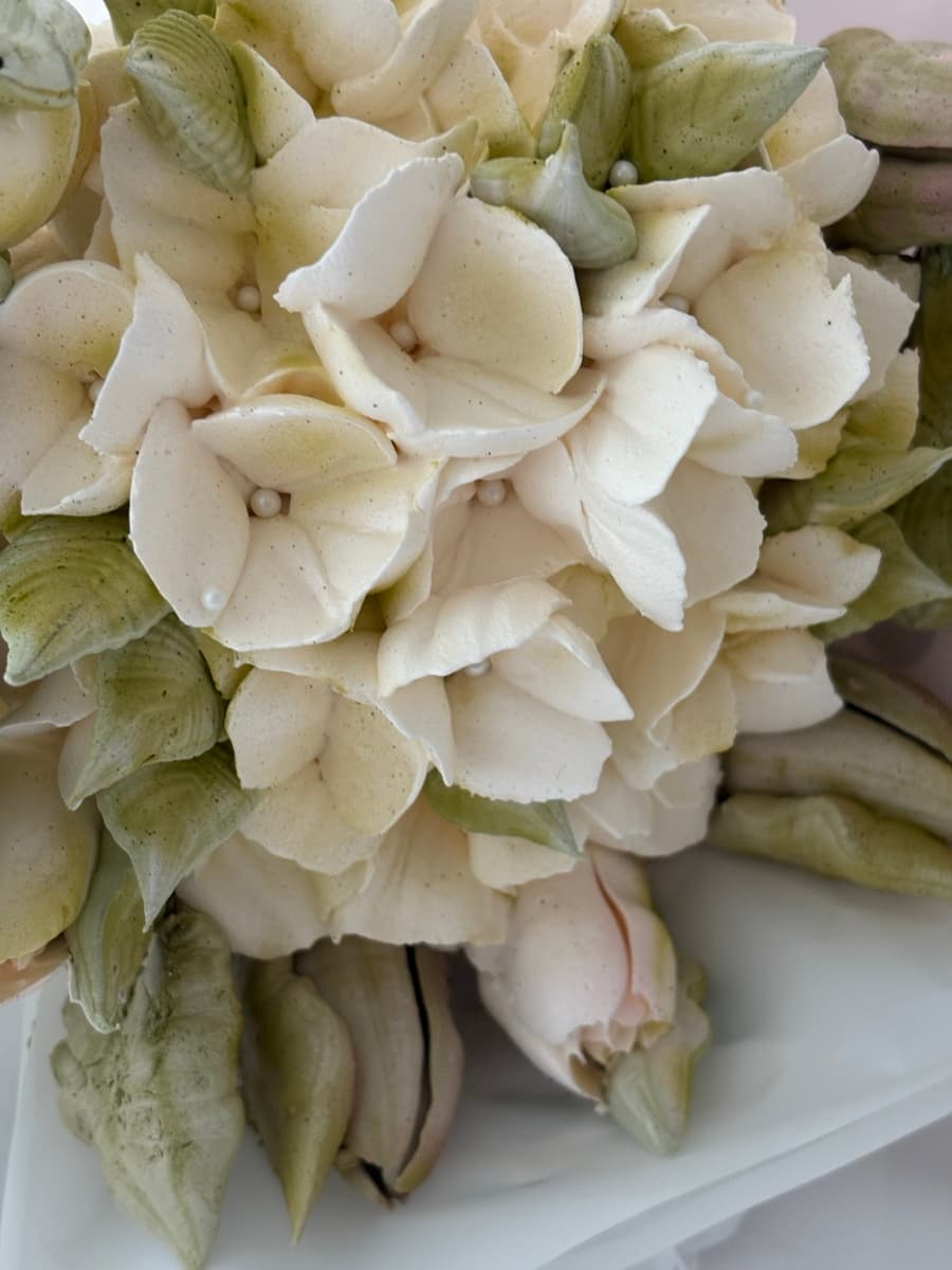Marshmallow flower arrangement