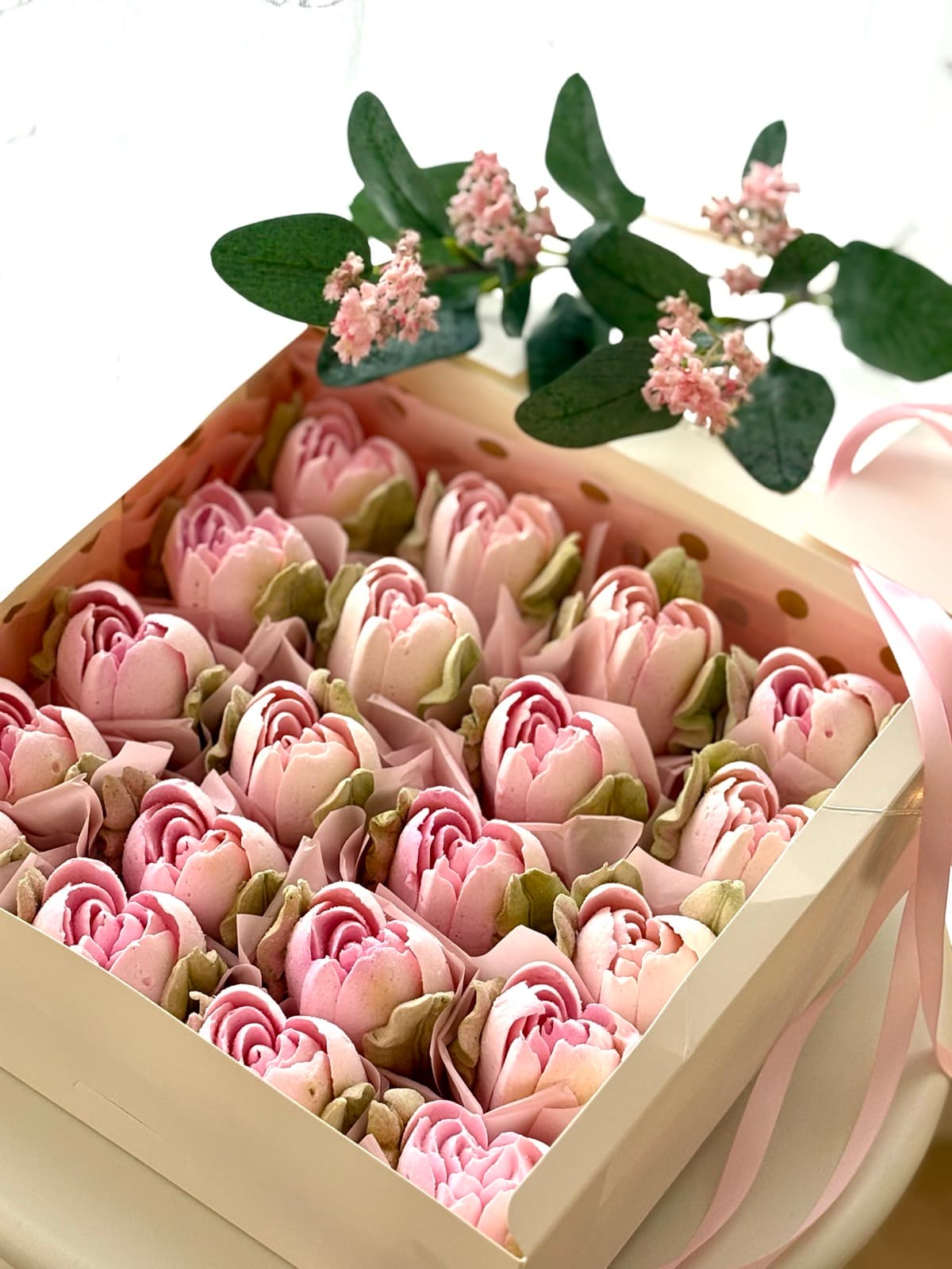 Marshmallow flower arrangement