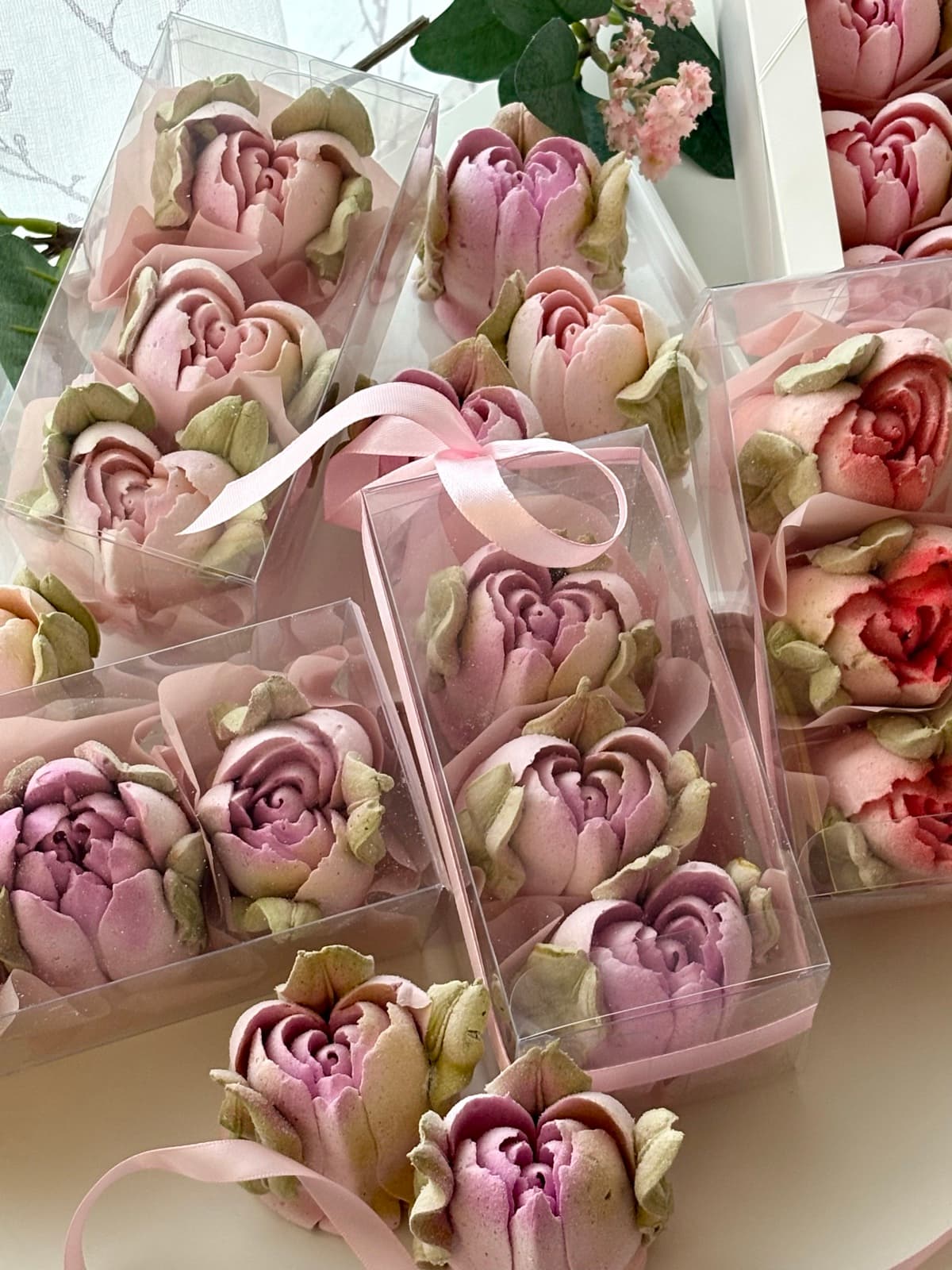 Marshmallow flower arrangement