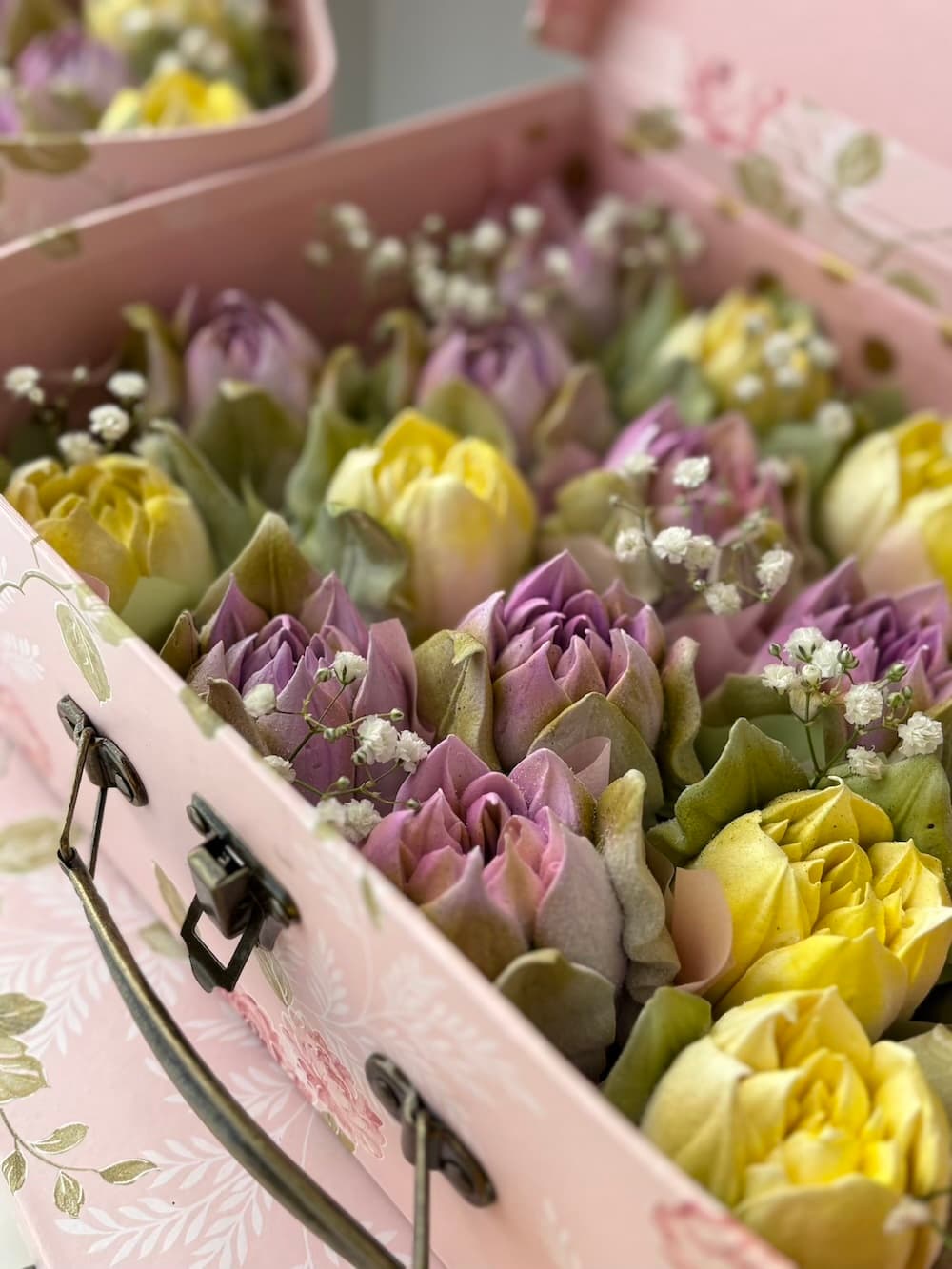 Marshmallow flower arrangement