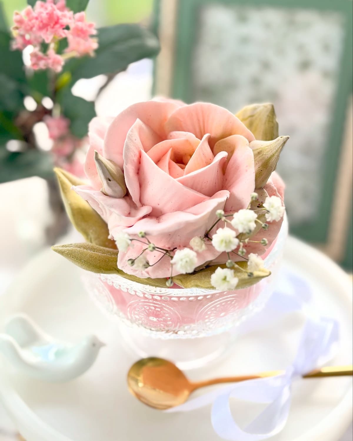 Marshmallow flower arrangement