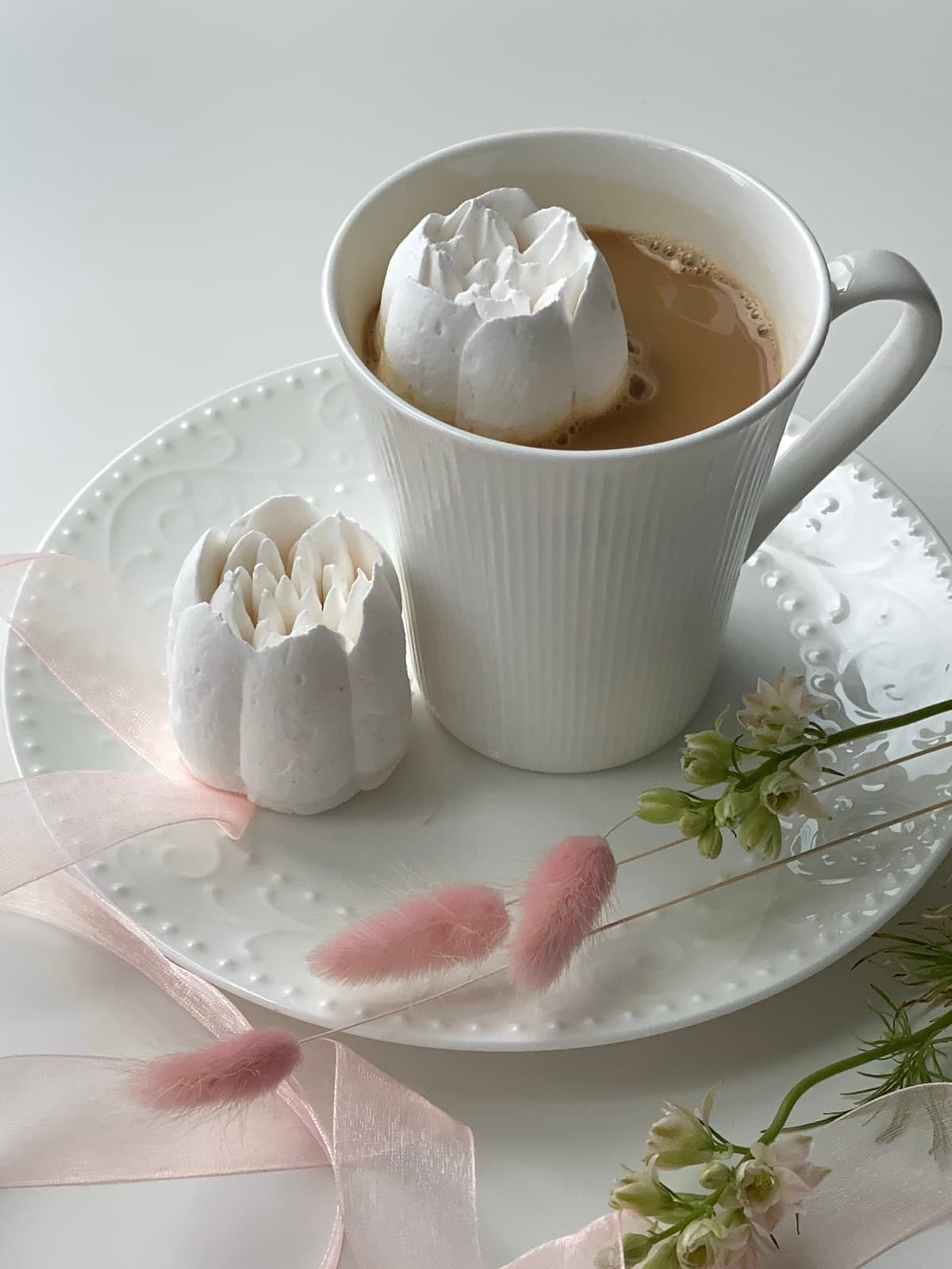 Marshmallow flower arrangement