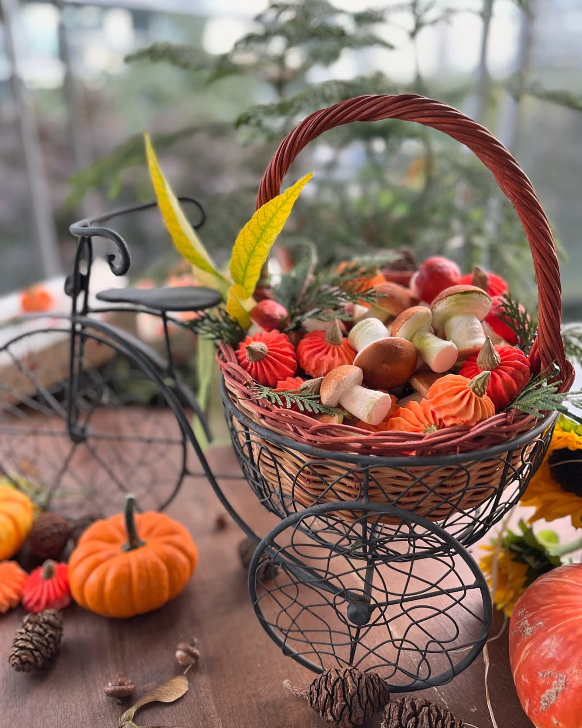 Marshmallow flower arrangement