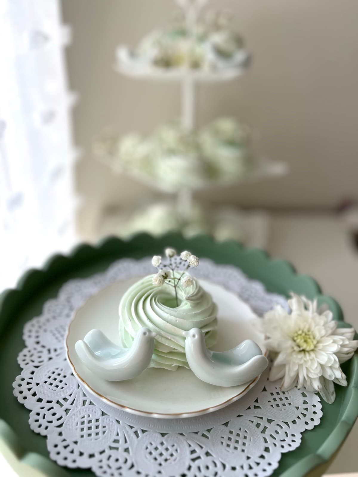 Marshmallow flower arrangement