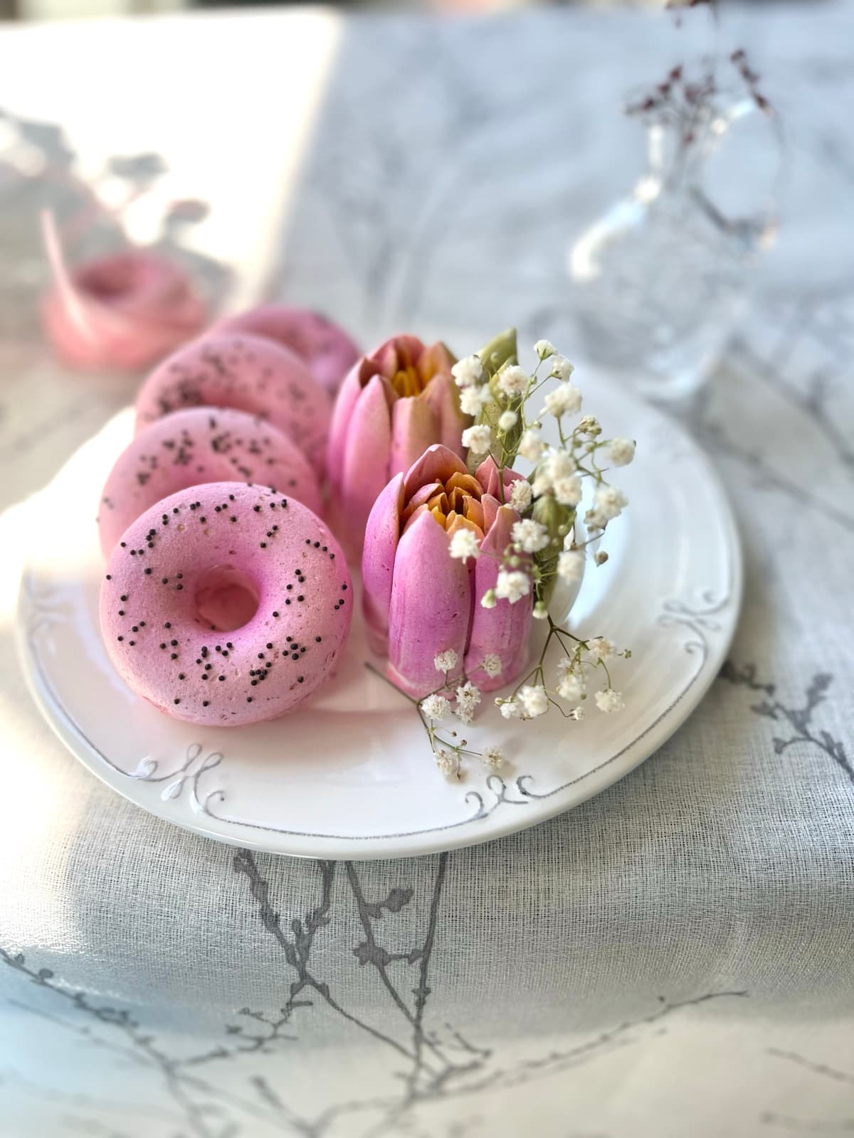 Marshmallow flower arrangement