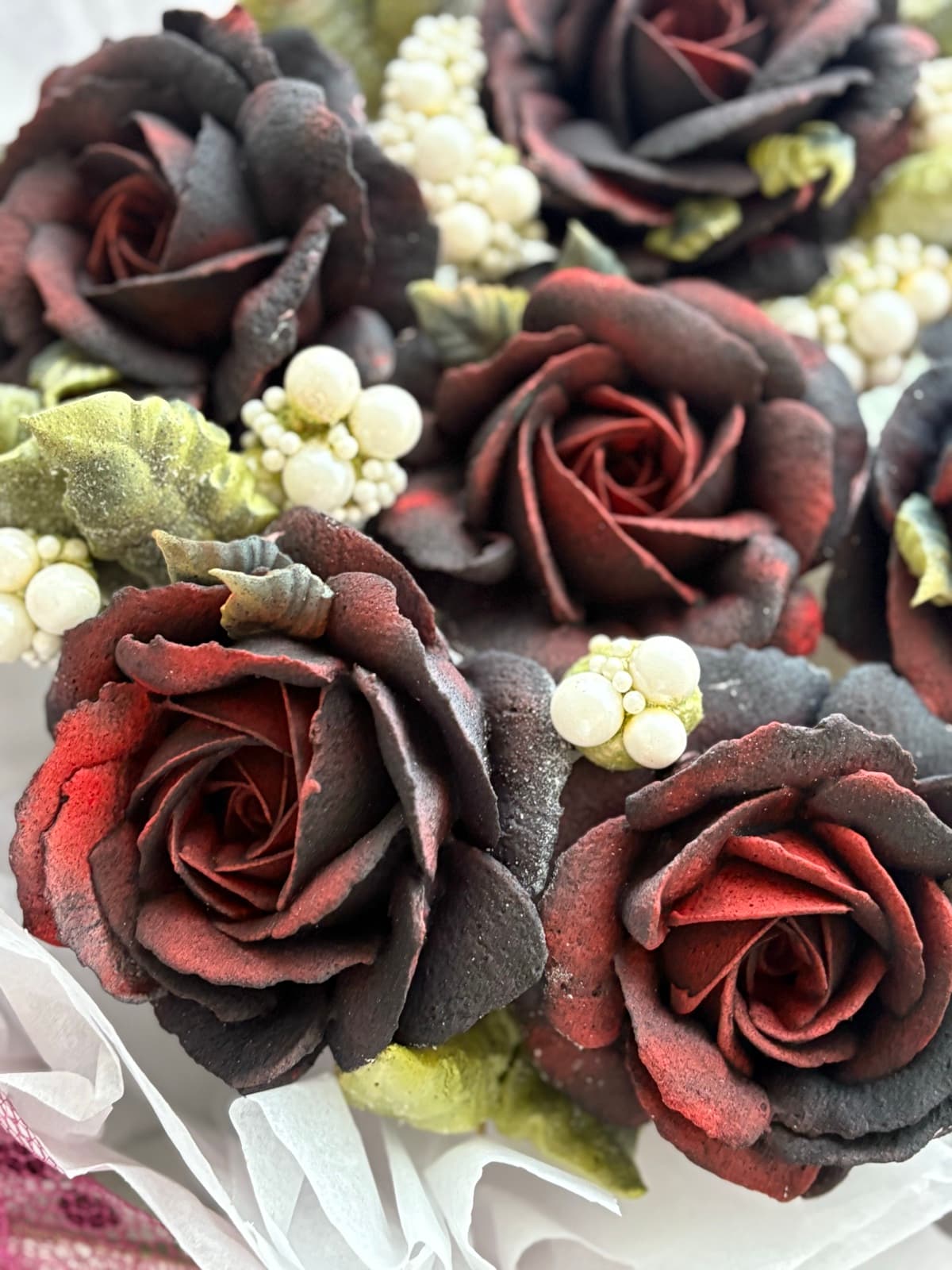 Marshmallow flower arrangement