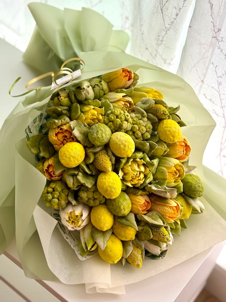 Marshmallow flower arrangement